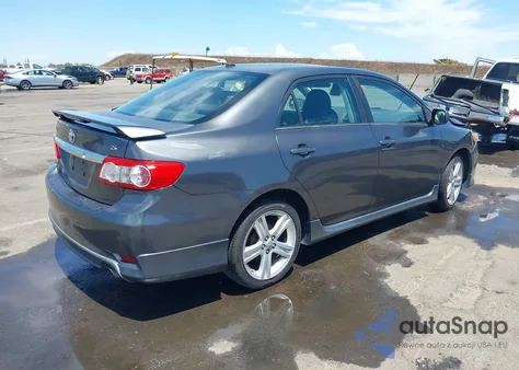 2013 Toyota Corolla S z USA, uszkodzony, nr VIN 2T1BU4EEXDC115788